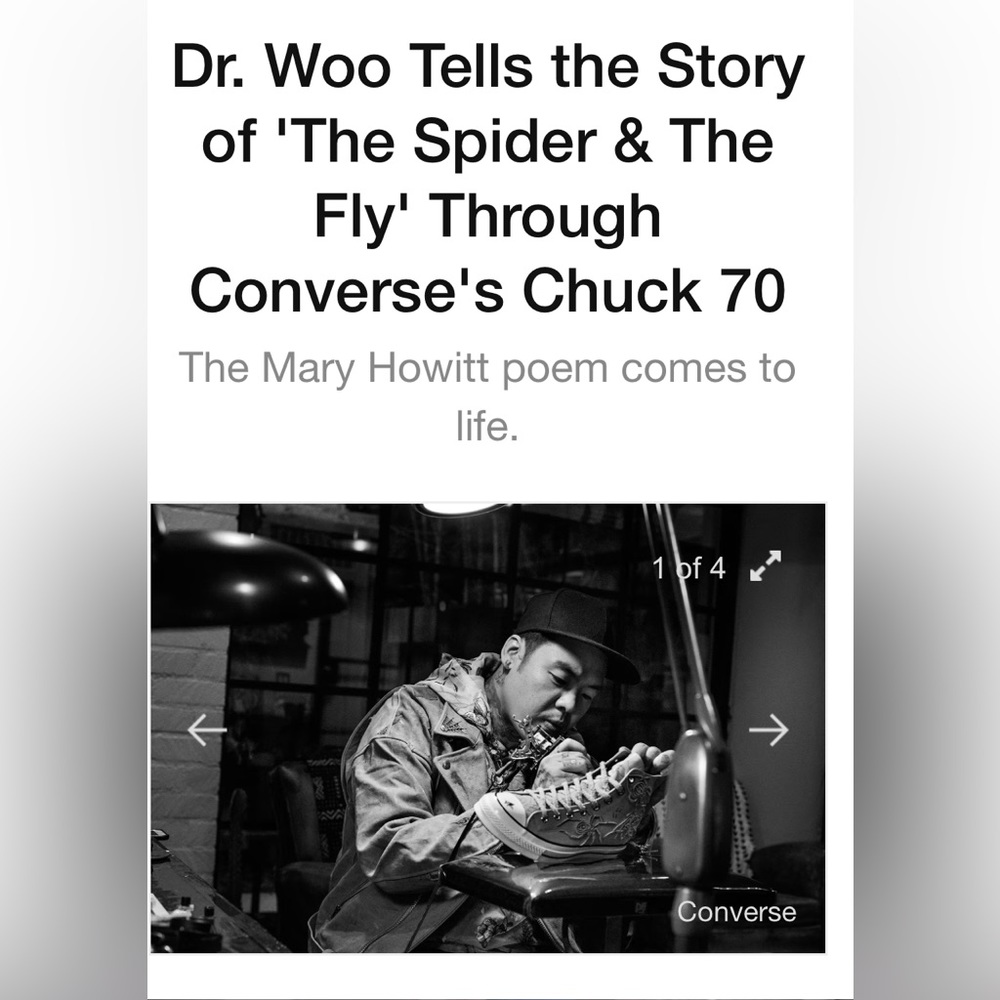 DR.WOO X CONVERSE SPECIAL EDITION 🕷️SPIDER SNEAKERS🕷️ - Picture 11 of 13